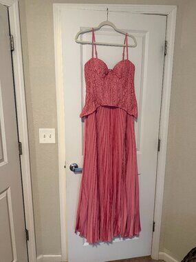 NWT Women's PrettyLittleThing Maxi Dress - Pink